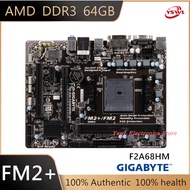 PC Motherboard GA-F2A68HM-DS2/S1 AMD FM2 FM2+ DDR3 64GB Gigabyte Super durable SATA III A68 Used Gam