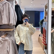 Japan NEW UNIQLO Fitting Room Womens Clothing Spring And Summer Designer Boyfriend Style Loose Long 