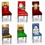 Christmas Chair Cover Elastic Santa Claus Kitchen Dinning Chair Covers Navidad Seat Slipcovers For Banquet Party Home Decor