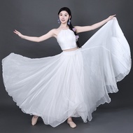 720 White Chiffon Dance Skirt