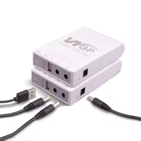 WGP 10400mAh Mini Ups Uninterruptible Power Supply High Capacity Mini UPS for WiFi Router 5V 9V 12V 
