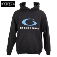 Balenciaga [Domestically Authorized/Made in 2014] 767877 Loop Sport Icon Washed Pullover Hoodie/S