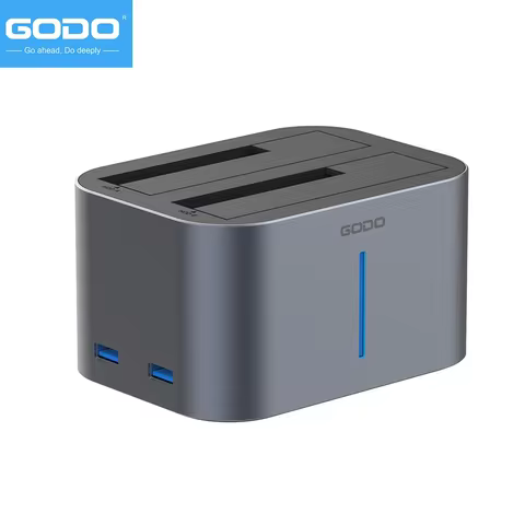 GODO USB 3.0 Docking Station for 2.5/3.5 inch SATA HDD SSD Drives LED Indicator Duplicator Docking S