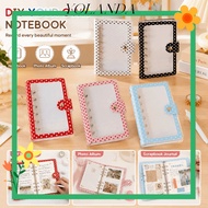 YOLAN A7 Binder Cover,  Polka Dot Polka Dot  Binder, Durable PVC A7 Photocard Holder Album Shell Kpo