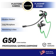 PLEXTONE G50 Mark II Gaming Headset with Sound Processor Long Wheat In-Ear Wire Controlled Gaming He