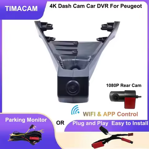 4K Dash Cam Dual Cameras Dedicated Car DVR For Peugeot 4008 5008 3008 DS4 DS5 DS5LS DS6 DS7 DS9 Citr