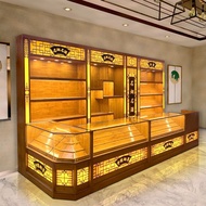 HY@ Supermarket and Convenience Store Tobacco and Wine Show Case Display Cabinet Tea Liquor Jade Display Cabinet Multi-F