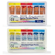 META 1Box Absorbent Paper Points/Gutta percha points F1/F2/F3/F4/F5/F1-F3（With markings）