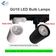 Aluminum GU10 LED Lamp With A Base White Black GU10 Bulb Lamp Track Lamp Holder Lighting