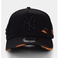 Black NY Bone 9forty adjustableORANGE