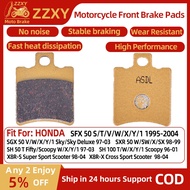 1 Pair Motorcycle Front Brake Pad For HONDA SFX 50 S/T/V/W/X/Y/1 95-04 SGX 50 V/W/X/Y/1 97-03 SH 50 