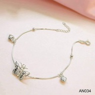 925 Italy silver anklets
