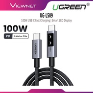 UGREEN UNO L509 CABLE E-MARKER USB-C TO USB-C FAST CHARGING 100W/TYPE C PD 3.0 | TRANSFER SPEED UP T
