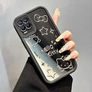 Casing Hp For Realme 8 4G 8 5G 8 Pro 8s 5G Q3 Q3i V13 5G Narzo 30 5G Case Cartoon Cat Mirror Phone P