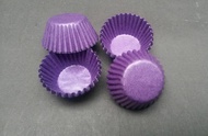 PaperCase Alas Kue Kering Karakter Mochi Nastar Cup Kertas Ungu Purple