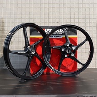 MUTAKIN 525 ล้อแม็ก CNC แม็กขอบ17 YAMAHA EXCITER150 EXCITER155 VVA (ล้อหน้า 4 รู) ขนาด1.6/1.6 ส่งเร็