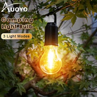 Auoyo Camping Light Bulb Outdoor Emergency Light USB Rechargeable Camping Light Portable Tungsten Li