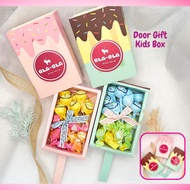 Door Gift Kids box Candy Box Ice Cream Candy Set Hari Kanak Kanak Surprise Present Hadiah Full Moon Party Gift