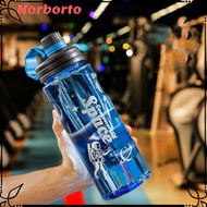 NORBORTO Sport Bottle, Large Capacity Plastic Water Bottle, Trendy -Proof 1100ml/1500ml/2000ml/3000m