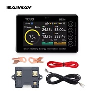 Baiway TC30 8-80V 50A Battery Coulometer Professional RV Forklift BT Battery Tester Monitor Battery 