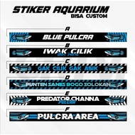 Aquarium Sticker Watch Out For Fierce Fish Channa Pulcra Sticker Waterproof - Creative Works