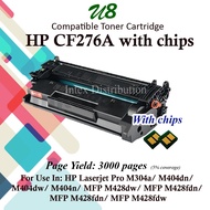 HP 76A Black compatiblel LaserJet Toner Cartridge WITH CHIPS ( HP 276A toner ) 3,000 page