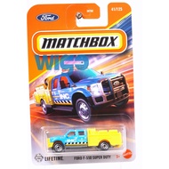 Matchbox Ford F-550 Super Duty Yellow INC Utility Car no. 41 93BC 2025 Diecast