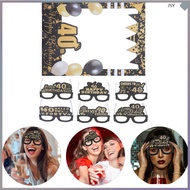 1 Set 40th Birthday Paper Eyeglass 40th Birthday Glass Props Birthday Paper Glasses 40th Photo Booth