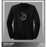 New Baju Kaos 3Second Distro Lengan Panjang Original Kaos Three Second