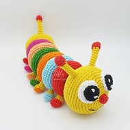 數位 Tiffy The Caterpillar Stacking Toy Crochet PATTERN PDF
