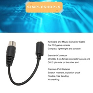 SIMPLESHOPLS Keyboard Mouse Converter, Converter Cable Plug-and-Play DIN 5 Pin Male to Mini DIN 6 Pi