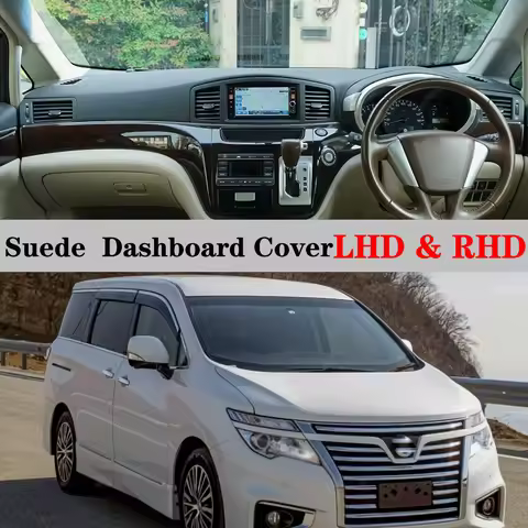 Suede Leather Dashmat Dashboard Cover Pad Dash Mat Anti-Slip Carpet Car Accessories For Nissan Elgra