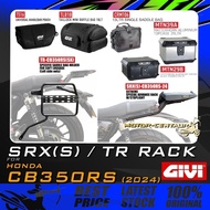 GIVI HONDA CB350RS SRX(S) EXTREME SPECIAL RACK/ TR SADDLEBAG HOLDER & KOTAK/BOX MTN39/MTN29 ALUMINIU
