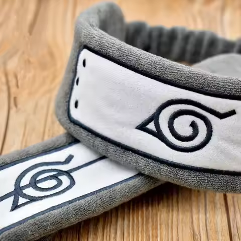 New Anime Hatake Kakashi Konoha Uchiha Ninja Symbol Cosplay Headband Snood Unisex Cotton Hair Band W