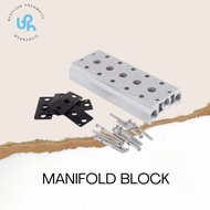 MANIFOLD BLOCK 4V-200M 2 ROW - 10 ROW 200M-2F / 200M-3F / 200M-4F / 200M-5F / 200M-6F / 200M-7F / 20
