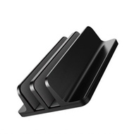 kaiye-my Vertical Laptop Stand 2 Slot Desktop Holder with Adjustable Dock Aluminum Alloy for Desk Co