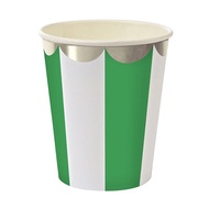 Stripe Cups (Set of 8) – Green