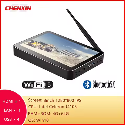 X2S Mini PC H8F 8 inch 1280*800 Pocket PC PIPO Win10 Win11 Tablet PC J4005 4G Ram 64G Rom TV Box BT5
