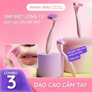 Set of 3 Domon Dolly handheld razors, bikini, face, Slingshotch, edge razor, arm and leg razor