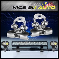 Light Bar Holder Stainless Steel Pillar Hood Mount Bracket Car LED Work Light Clamp Holder