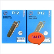 STOCK READY D12 BLUETOOTH TRM ORIGINAL 1 YEAR WARRANTY Earphones
