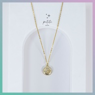 [พร้อมส่งในไทย🇹🇭] Estrella Moon Necklace - สร้อยคอ รูปดวงดาวประดับด้วยหินมูนสโตน สีทอง