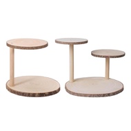 [yiodusi] Wood Cupcake Stand Pastry Holder Dessert Stand Multifunction Serving Platter