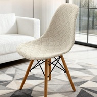 Mao Lingge Jacquard Shell Chair Cover Home Leisure Chair Cover Dining Chair Anti-dust Eames Chair Co