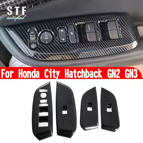 For Honda City Hatchback GN2 GN3 2020 2021 2022 Accessories Interior Door Window Buttons Cover Trim 