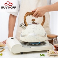 Sprinkle Point Whistle Kettle Stainless Steel Wood Grain Handle 3.5L Whistle Boiling Kettle