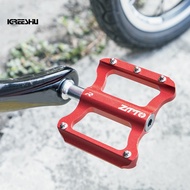 1Pair ZTTO Universal Colorful Bike Pedals Aluminum Alloy Bicycle Flat Platform for Folding Mountain Road Bikes
