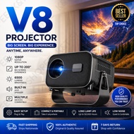 V8 Smart Projector 4K HD Mini Projector Portable A10 Projector and laptop Bluetooth WiFi Connection