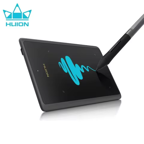 H420X H580X H610X Huion Graphics Tablet Battery-Free Digital Pen Tablet for Drawing, Android MacOS W
