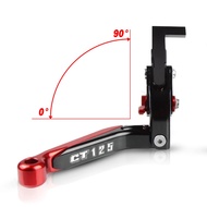 For Honda CT125 Hunter Cub 2020 Hunter Cub Foldable telescopic 6-step adjustment Aluminum brake leve